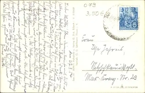 Ak Saalburg in Thüringen, Teilansicht, See