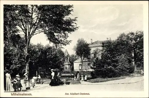 Ak Wilhelmshaven an der Nordsee, Adalbert-Denkmal