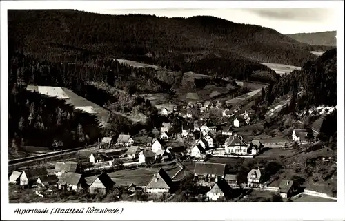 Ak Rötenbach Alpirsbach im Schwarzwald, Ortsansicht