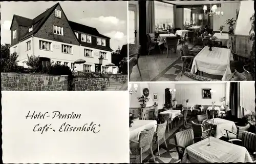 Ak Olsberg im Sauerland, Hotel-Pension Café Elisenhöh, am Tannenköpfchen