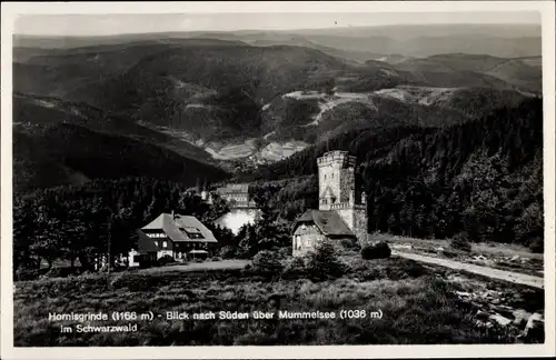 Ak Seebach in Baden Schwarzwald, Hornisgrinde, Blick nach Süden über Mummelsee