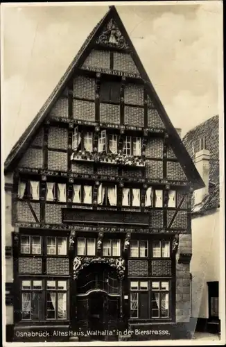 Ak Osnabrück in Niedersachsen, Altes Haus Walhalla in der Bierstraße