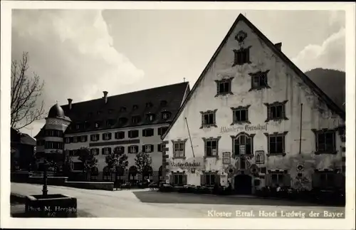 Ak Ettal Oberbayern, Kloster, Hotel Ludwig der Bayer, Gasthof