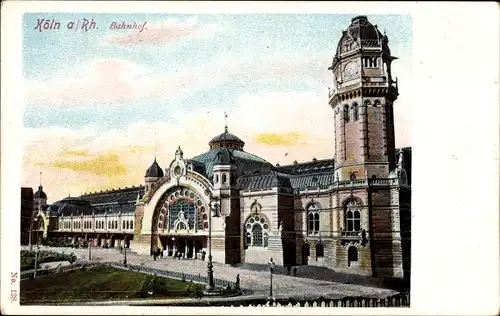 Ak Köln am Rhein, Bahnhof