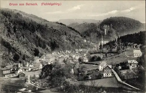 Ak Bad Berneck im Fichtelgebirge Bayern, Panorama