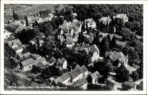 Ak Falkenstein Königstein im Taunus, Luftaufnahme