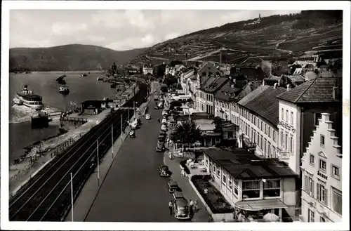 Ak Rüdesheim am Rhein, Rheinstraße