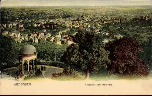 Ak Wiesbaden in Hessen, Neroberg, Panorama