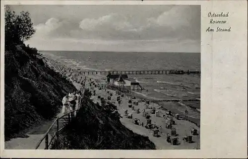 Ak Ostseebad Koserow auf Usedom, Strand