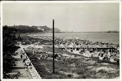 Foto Ostseebad Ahlbeck Heringsdorf auf Usedom, Strand, Brücke