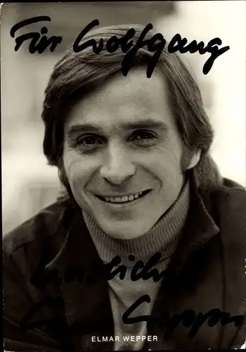Ak Schauspieler Elmar Wepper, Portrait, Autogramm