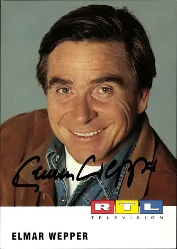 Ak Schauspieler Elmar Wepper, Portrait, Autogramm, RTL