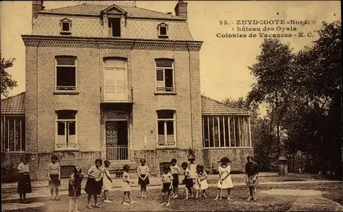 Ak Zuydcoote Nord, Schloss Oyats, Ferienkolonie, Kinder