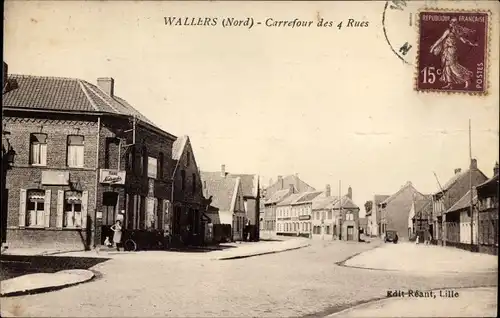 Ak Wallers Nord, Carrefour des 4 Rues