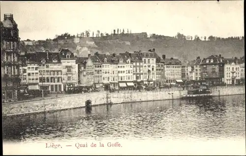 Ak Liège Lüttich Wallonien, Quai de la Goffe