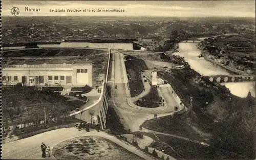 Ak Namur Wallonien, Le Stade des Jeux et la route merveilleuse