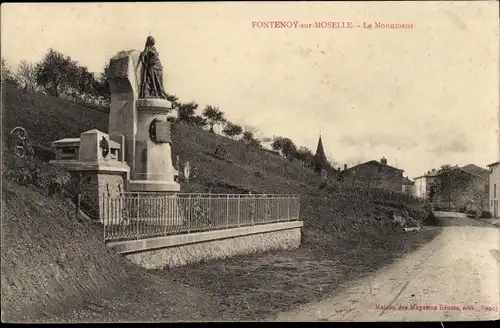 Ak Fontenoy sur Moselle Meurthe et Moselle, Denkmal