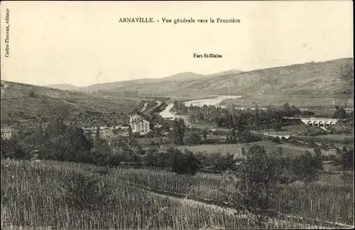 Ak Arnaville Meurthe et Moselle, Gesamtansicht