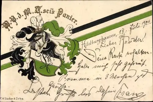 Studentika Ak Hildburghausen in Thüringen, Verbindungswappen