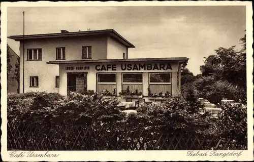 Ak Rangsdorf in Brandenburg, Seebad Rangsdorf, Cafe Usambara