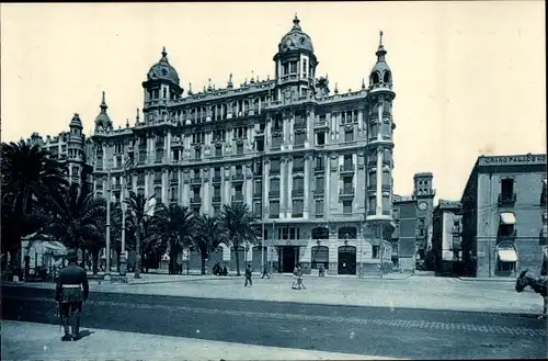 Ak Alicante Valencia Spanien, Plaza Joaquin Dicenta