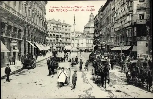 Ak Madrid Spanien, Calle de Sevilla