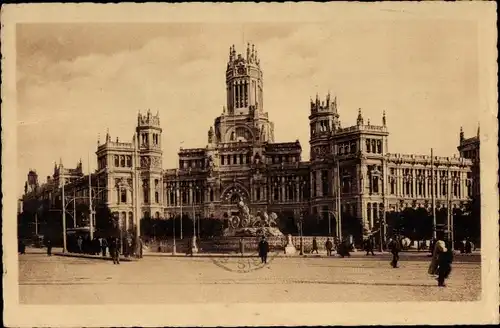 Ak Madrid Spanien, Palacio de Comunicaciones