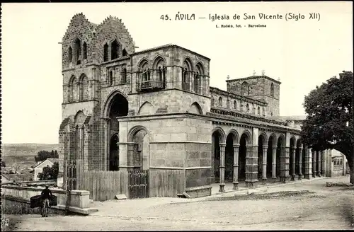 Ak Avila Kastillen und Leon, Kirche San Vicente