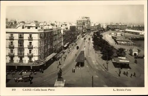 Ak Cádiz Andalusien, Straße Isaac Peral