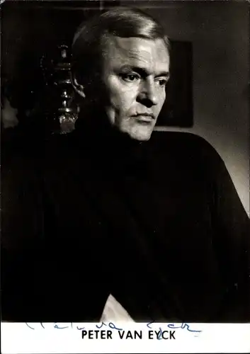 Ak Schauspieler Peter van Eyck, Portrait, Autogramm