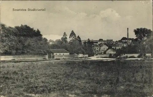 Ak Besetztes Stadtviertel, Feldpost