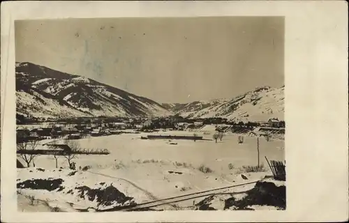 Foto Ak Winterlandschaft, Kriegsschauplatz, I WK