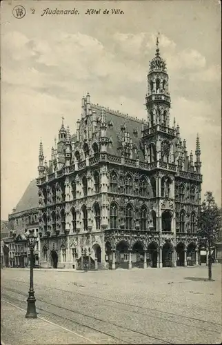 Ak Oudenaarde Audenarde Ostflandern, Rathaus