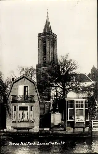 Ak Loenen aan de Vecht Utrecht, Toren N. H. Kerk