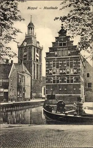 Ak Meppel Drenthe Niederlande, Maatkade