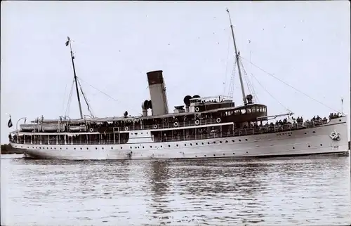 Ak Dampfer Hertha, Reederei Bräunlich Stettin, Max Dreblow