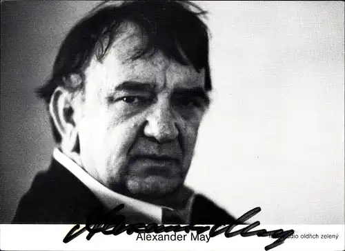 Ak Dirigent Alexander May, Portrait, Autogramm