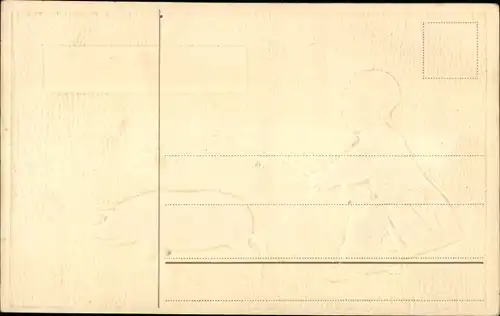 Präge Ak Glückwunsch Neujahr, Kind zieht ein Schwein an dem Schwanz