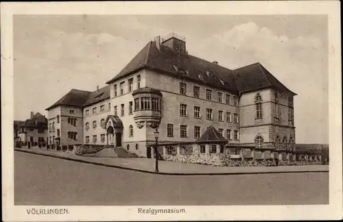 Ak Völklingen im Saarland, Realgymnasium