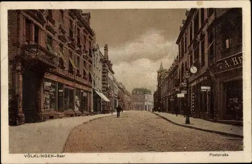 Ak Völklingen im Saarland, Poststraße