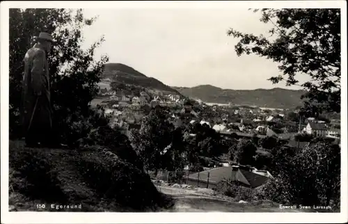 Ak Egersund Norwegen, Totalansicht