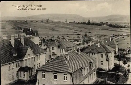 Ak Ohrdruf in Thüringen, Truppenlager, Infanterie-Offizier-Baracken