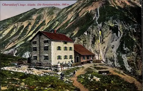 Ak Oberstdorf im Oberallgäu, Kemptnerhütte
