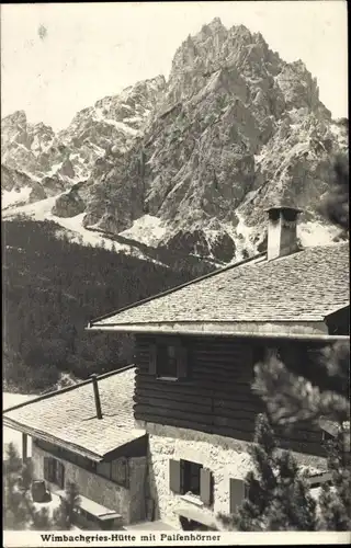 Ak Berchtesgaden in Oberbayern, Wimbachgries-Hütte, Palfenhörner, Watzmann