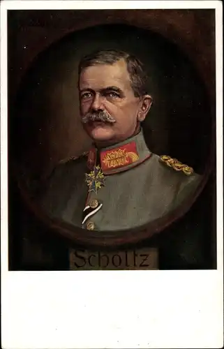 Ak General der Artillerie, Friedrich von Scholtz, I. WK, Portrait