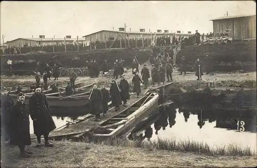 Foto Ak Edewecht im Ammerland, Soldaten, Kriegsgefangenenlager, I WK
