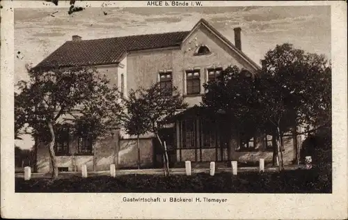 Ak Ahle Bünde in Westfalen, Gastwirtschaft, Bäckerei