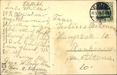 Ak Elsfleth an der Unterweser, Bahnhofstraße