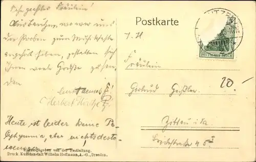 Ak Bautzen in der Oberlausitz, III. Lausitzer Musikfest 1912, Klavierkonzert