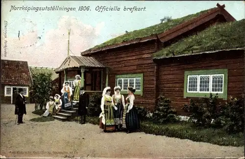 Ak Norrköping Schweden, Ausstellung 1906, Dorfhaus